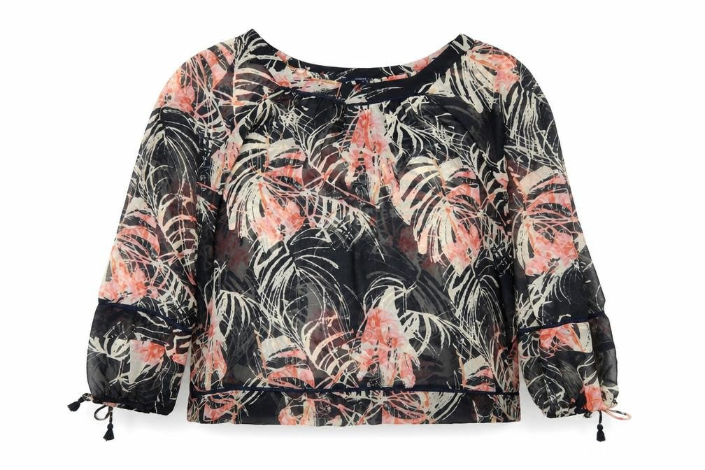 Womens UK Size 14 NEXT Multicoloured Tunic Blouse