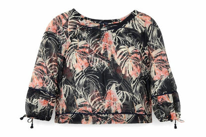 Womens UK Size 14 NEXT Multicoloured Tunic Blouse