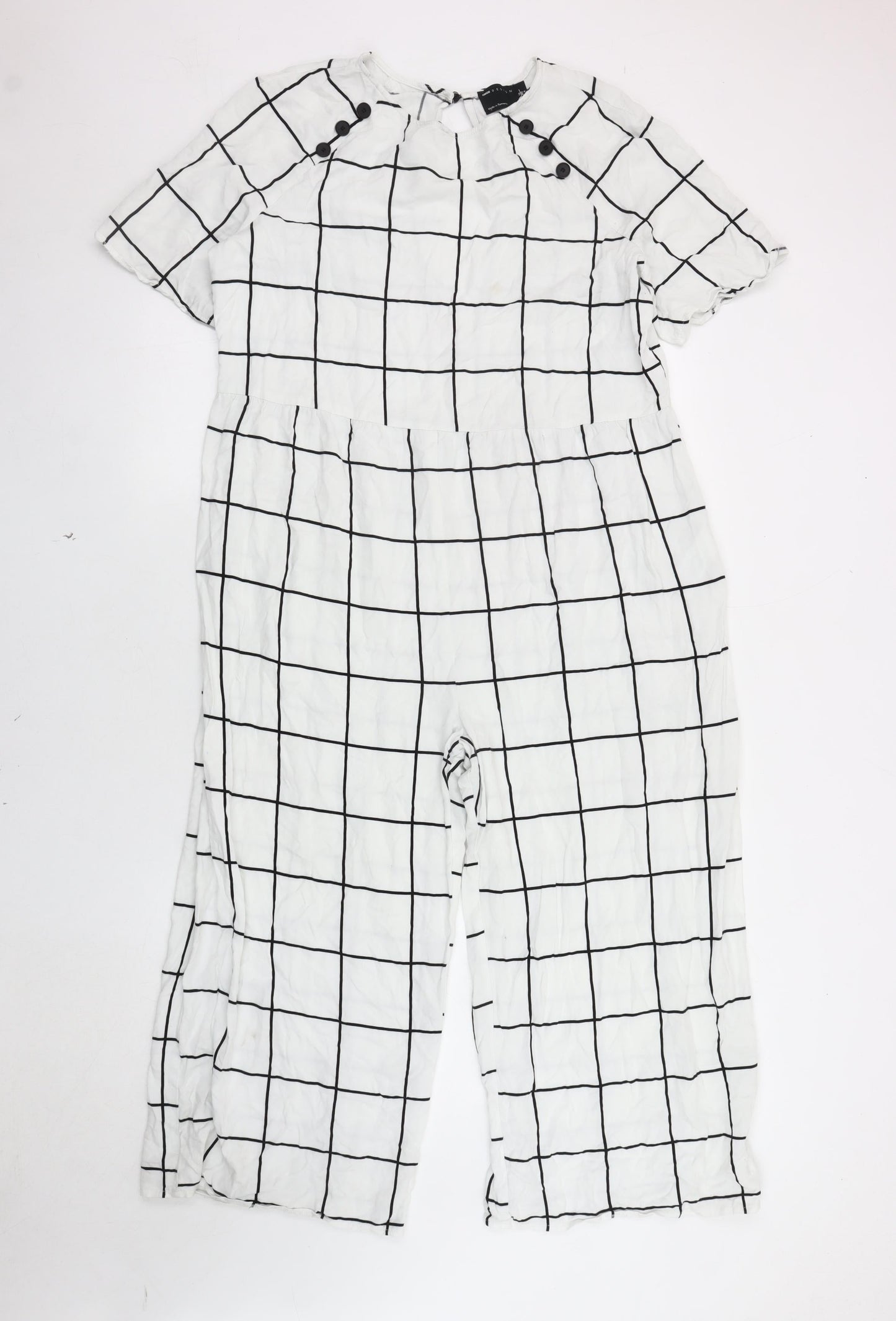 Womens UK Size 12 ASOS DESIGN One-Piece White Jumpsuit