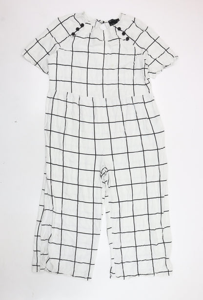 Womens UK Size 12 ASOS DESIGN One-Piece White Jumpsuit