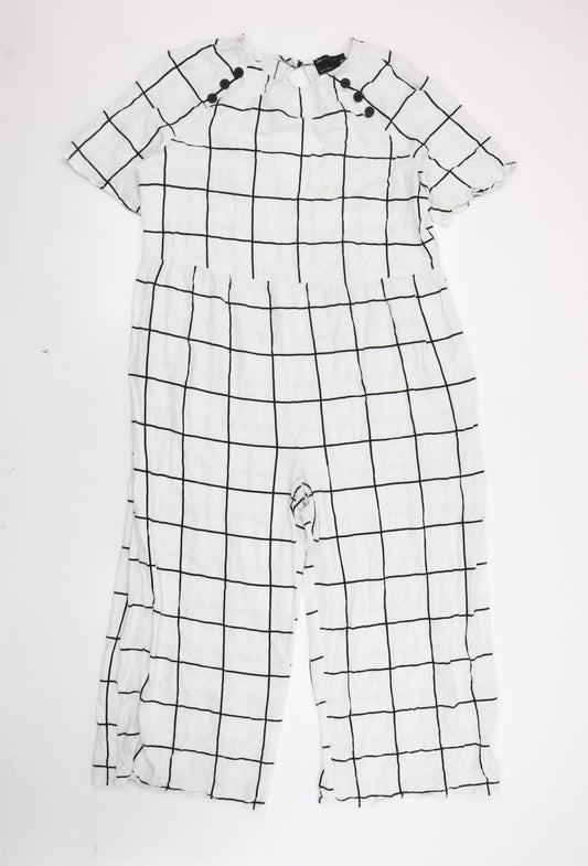 Womens UK Size 12 ASOS DESIGN One-Piece White Jumpsuit