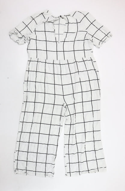 Womens UK Size 12 ASOS DESIGN One-Piece White Jumpsuit