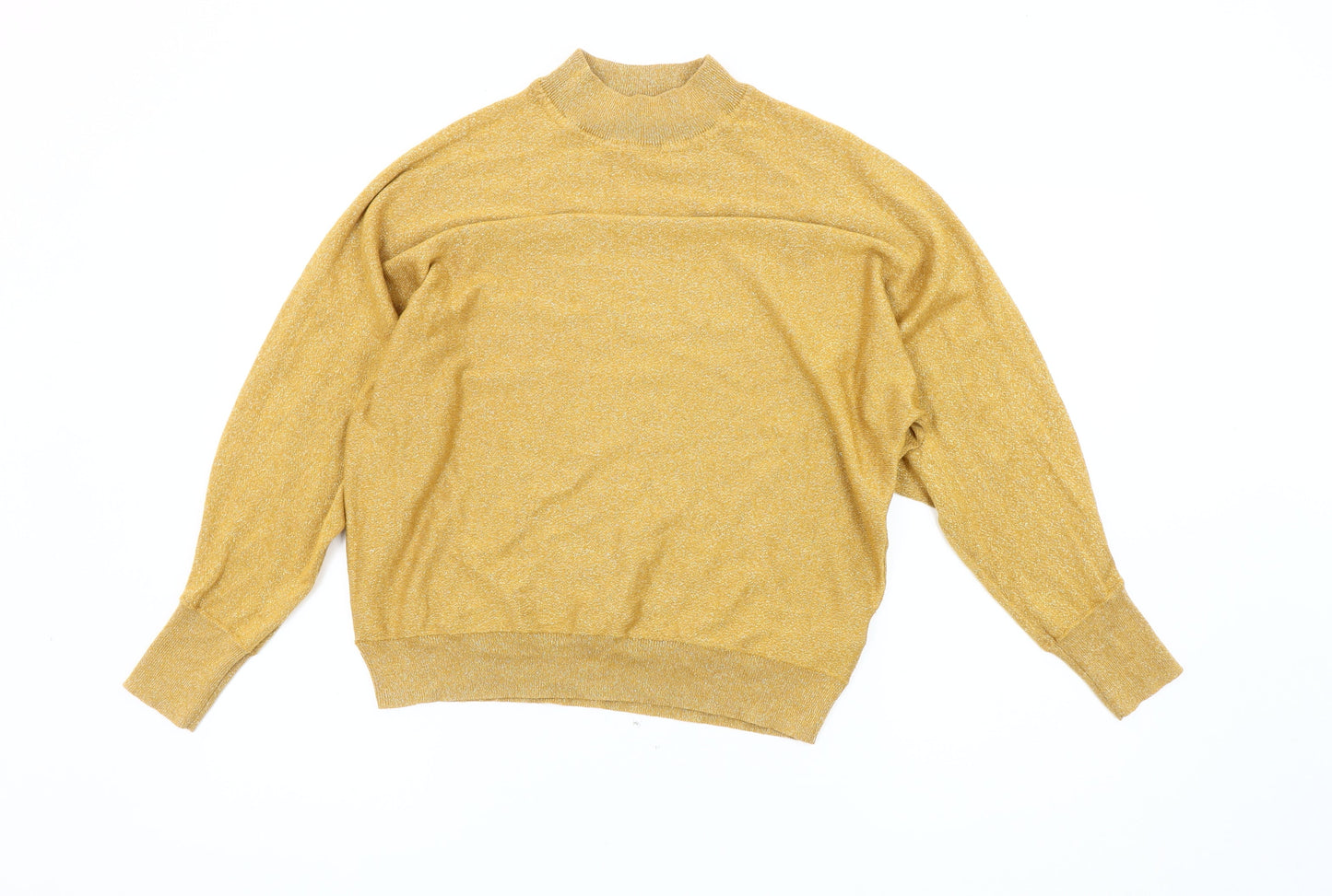 Womens UK Size M Marks and Spencer Gold Pullover Jumper
