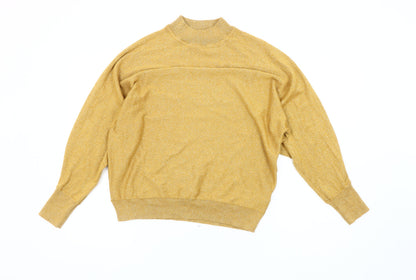 Womens UK Size M Marks and Spencer Gold Pullover Jumper