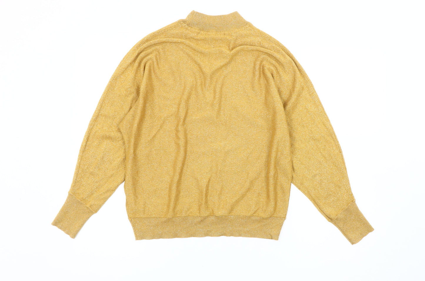 Womens UK Size M Marks and Spencer Gold Pullover Jumper