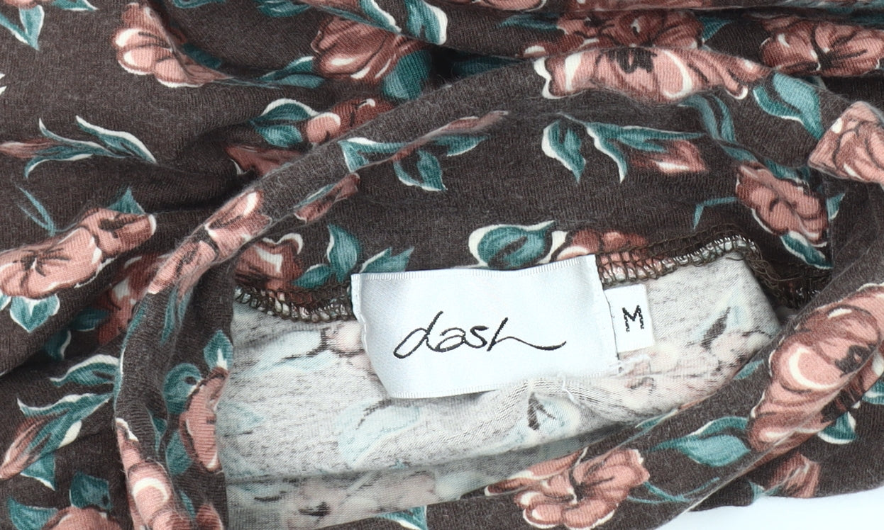 Womens UK Size M DASH Multicoloured Basic T-Shirt
