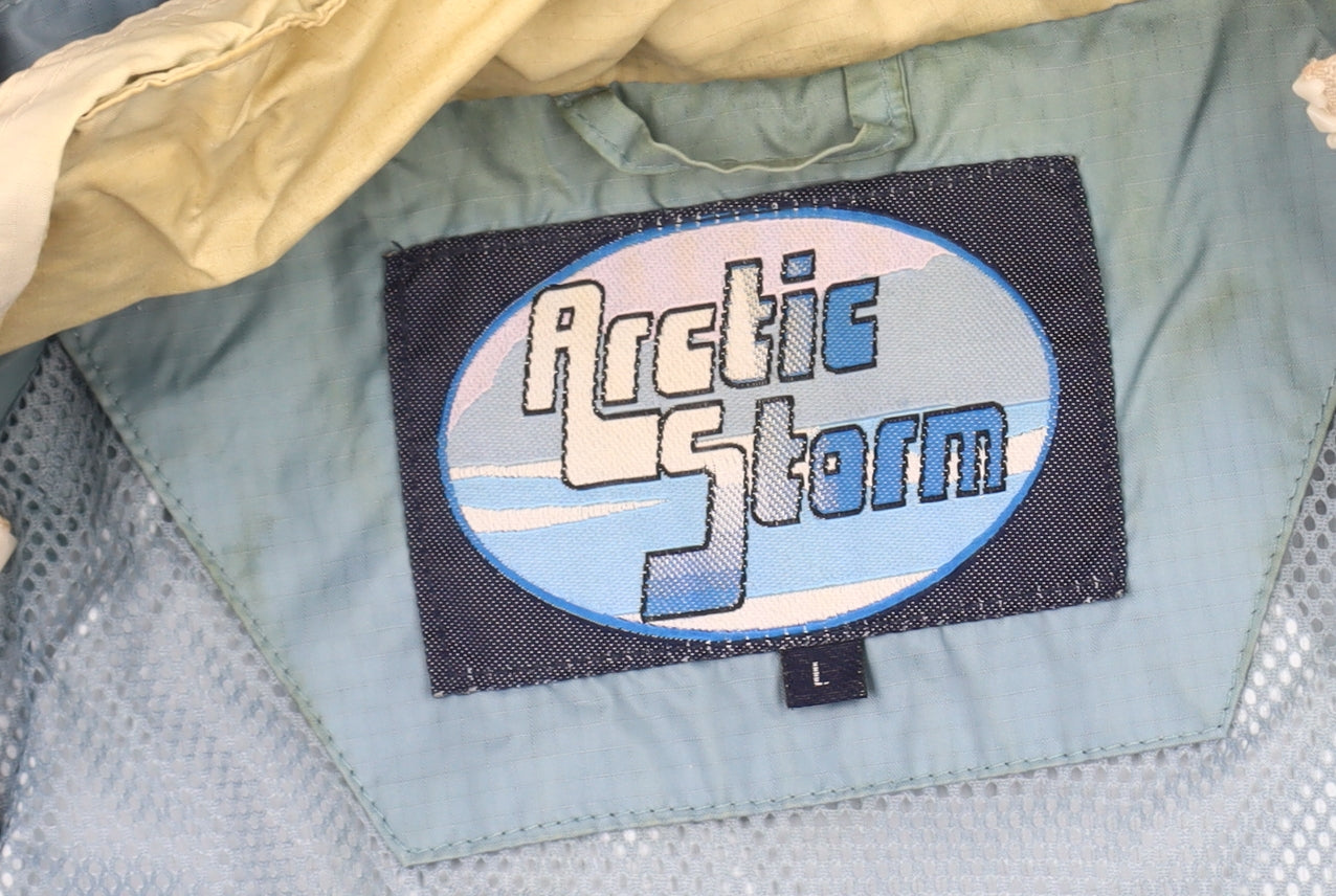 Arctic Storm Men's Blue Anorak Jacket L Hooded