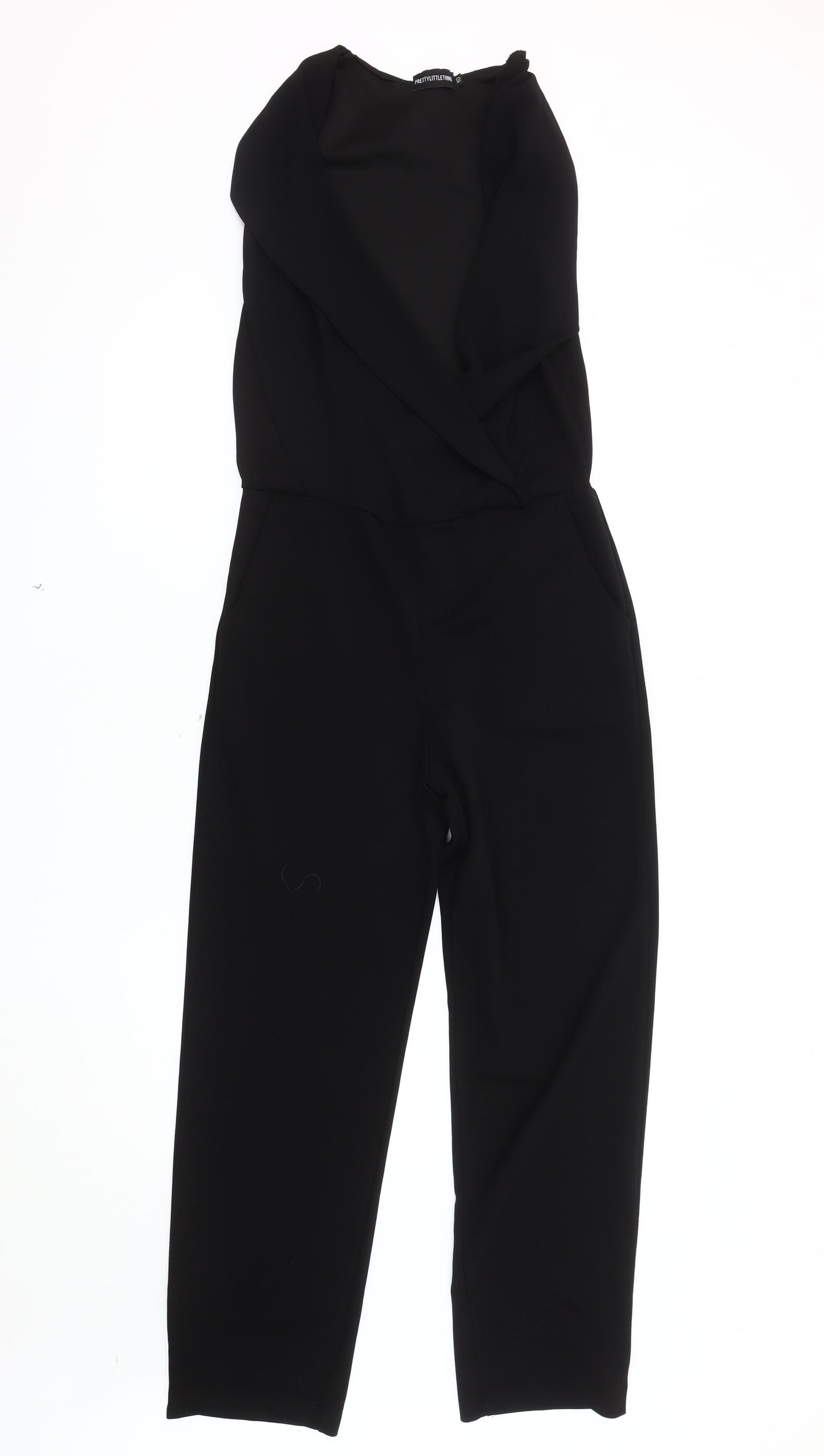 PrettyLittleThing Women's Black Jumpsuit Size 10 Party Wear