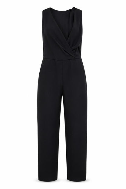 Womens UK Size 10 PRETTYLITTLETHING One-Piece Black Jumpsuit