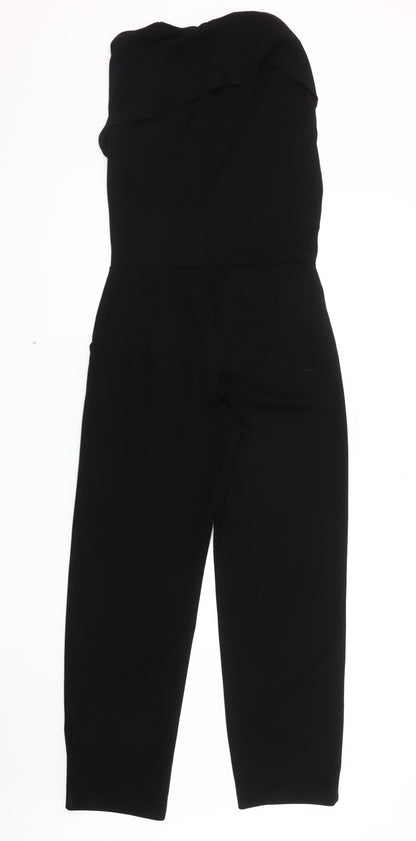 PrettyLittleThing Women's Black Jumpsuit Size 10 Party Wear