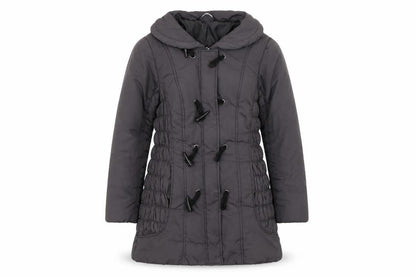 Womens UK Size 12 BM Grey Duffle Coat