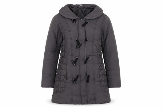 Womens UK Size 12 BM Grey Duffle Coat