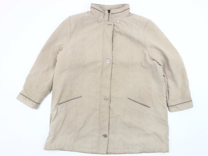 Womens UK Size XL Bonmarché Beige Overcoat