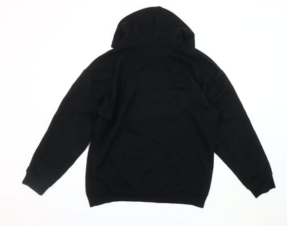 Boohoo Unisex Black Skeleton Graphic Pullover Hoodie S