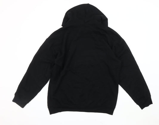 Boohoo Unisex Black Skeleton Graphic Pullover Hoodie S