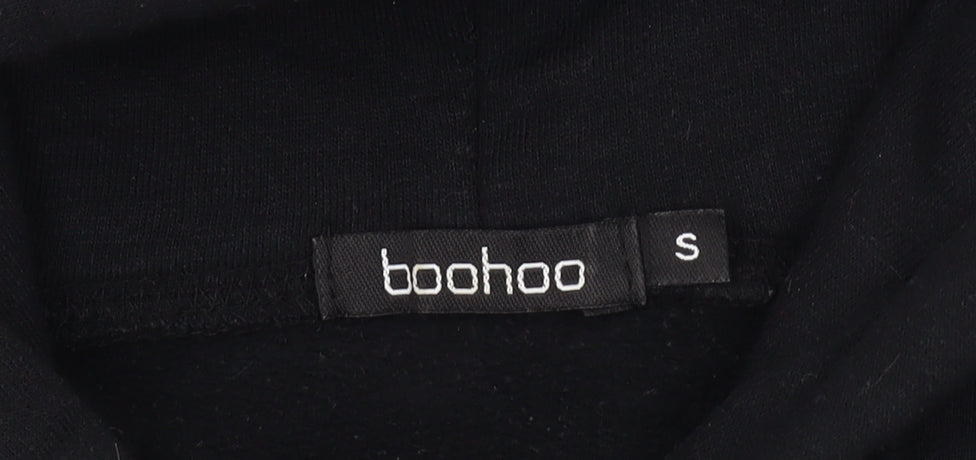 Boohoo Unisex Black Skeleton Graphic Pullover Hoodie S