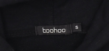 Boohoo Unisex Black Skeleton Graphic Pullover Hoodie S