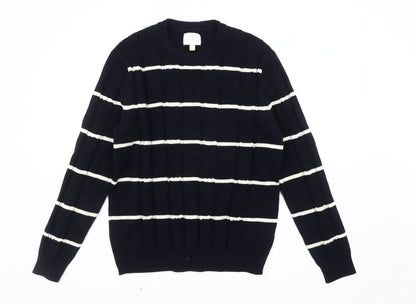 Marks and Spencer Men's Blue L Pullover Jumper