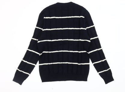 Marks and Spencer Men's Blue L Pullover Jumper