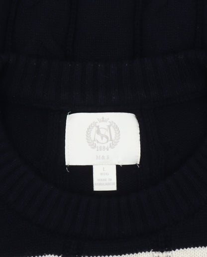 Marks and Spencer Men's Blue L Pullover Jumper