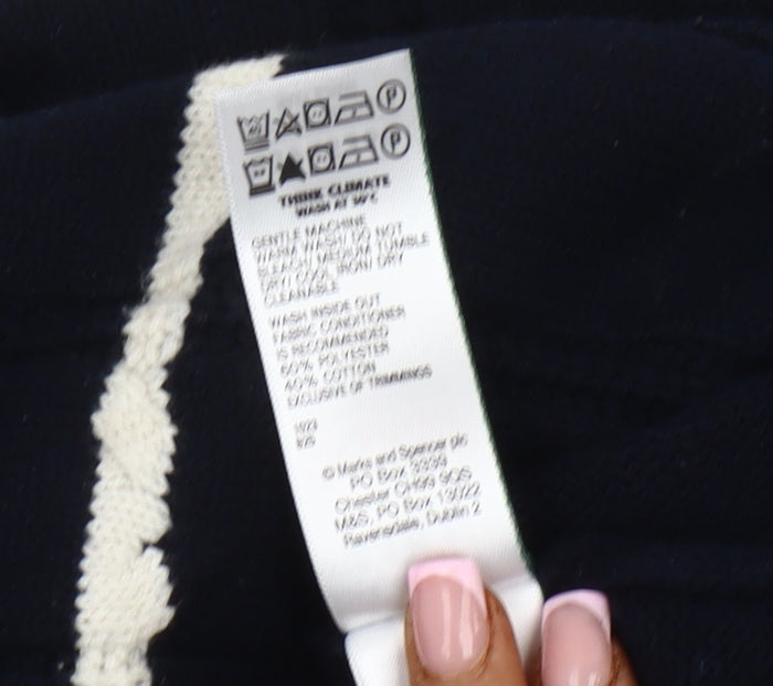 Marks and Spencer Men's Blue L Pullover Jumper