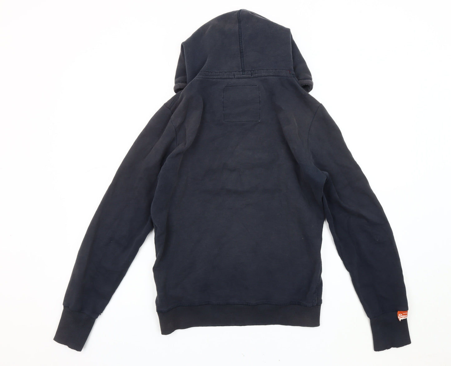 Mens UK Size M Superdry Black Pullover Hoodie