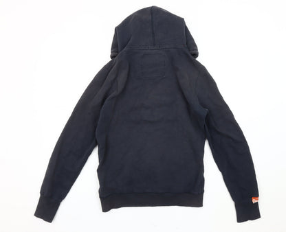 Mens UK Size M Superdry Black Pullover Hoodie