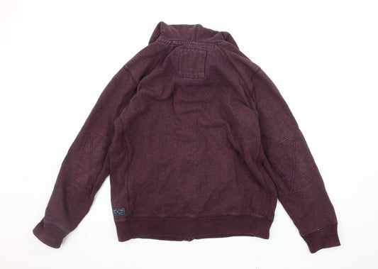 Mens UK Size L Marks and Spencer Burgundy Hooded