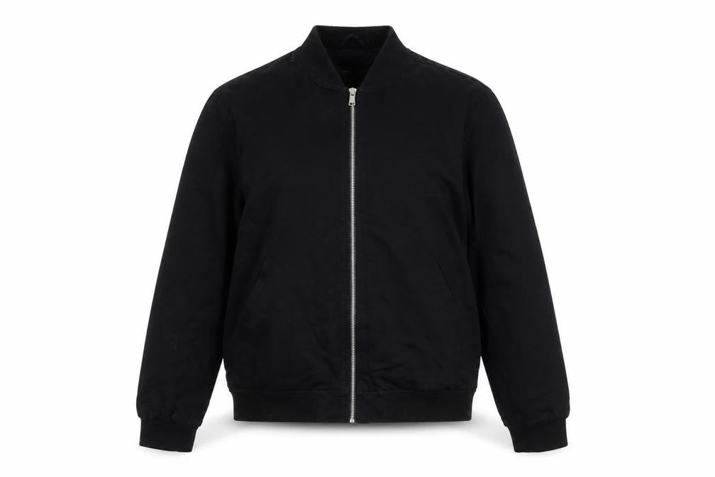 Unisex Adults UK Size S ASOS DESIGN Black Bomber Jacket