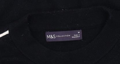 Womens UK Size M Marks and Spencer Black Pullover Jumper