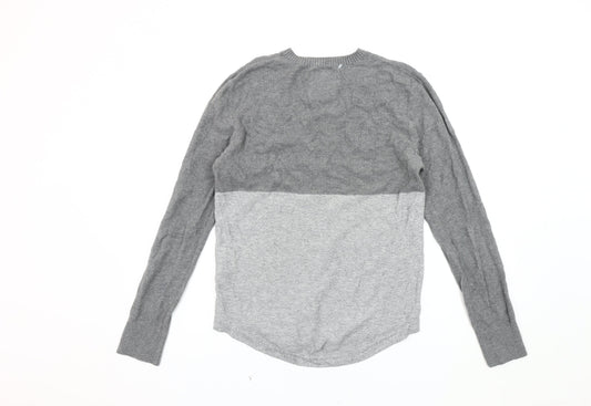 Hollister Men's Grey XS Pullover Jumper Crew Neck