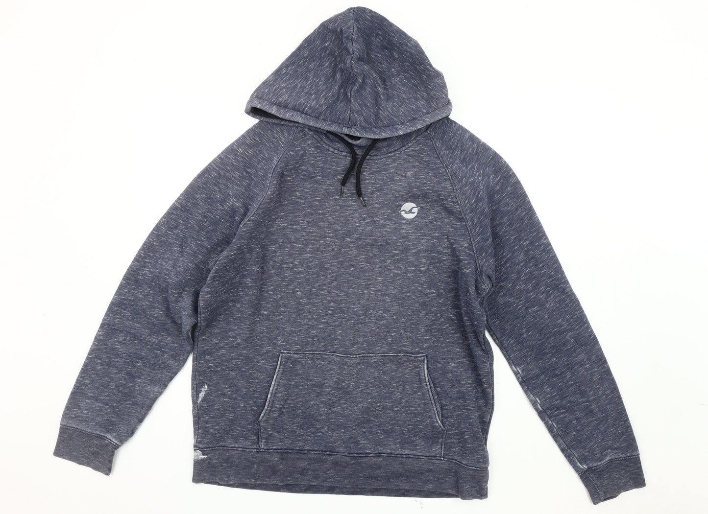 Mens UK Size L Hollister Blue Pullover Hoodie