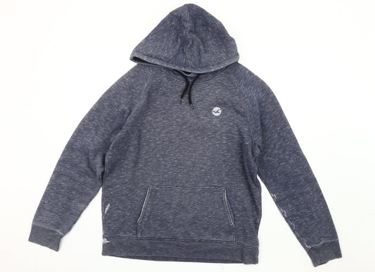 Mens UK Size L Hollister Blue Pullover Hoodie