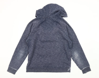 Mens UK Size L Hollister Blue Pullover Hoodie