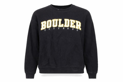 Front view of Vail Resort Wear unisex black sweatshirt m