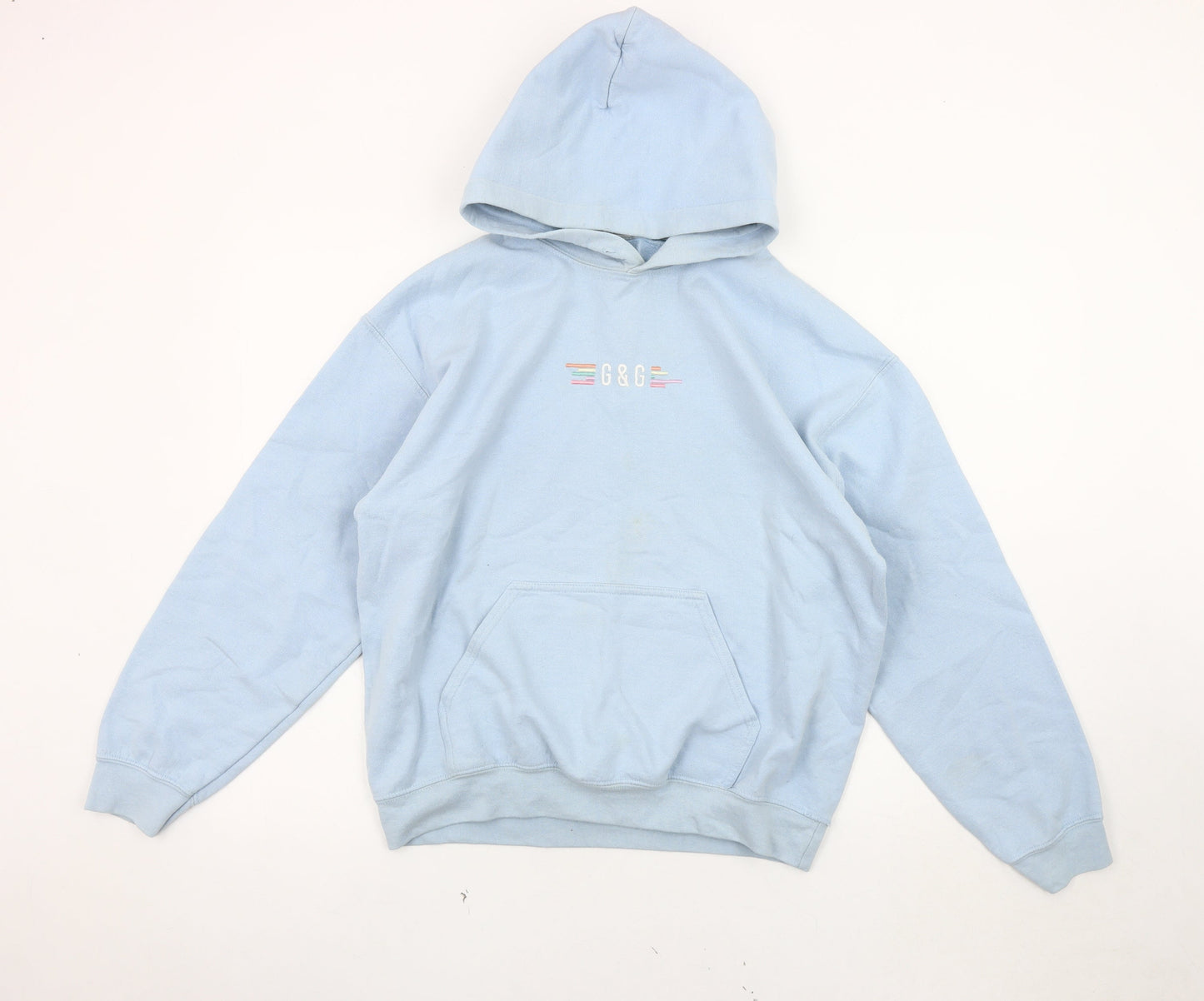 G&G Unisex Blue Medium Pullover Hoodie