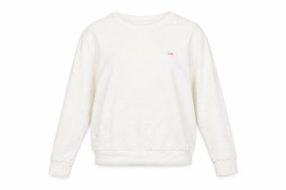 Womens UK Size M Lee White Pullover Sweatshirt