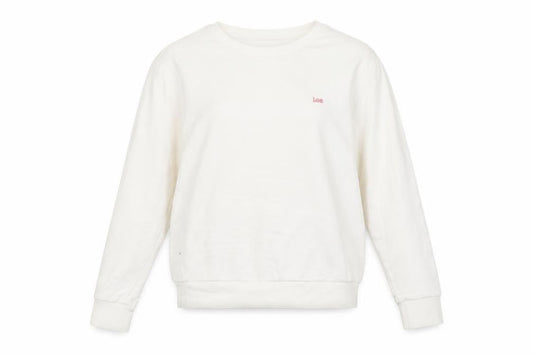Womens UK Size M Lee White Pullover Sweatshirt