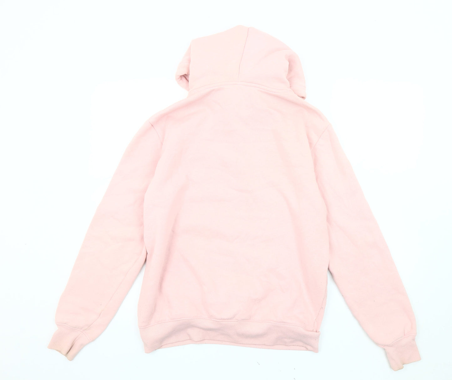 H&M Women's Pink Pullover Hoodie, S, Casual Cartoon Style