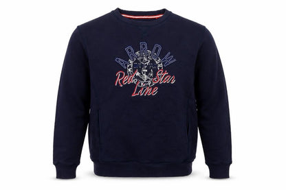 Arrow Men's Blue Graphic Pullover Sweatshirt L