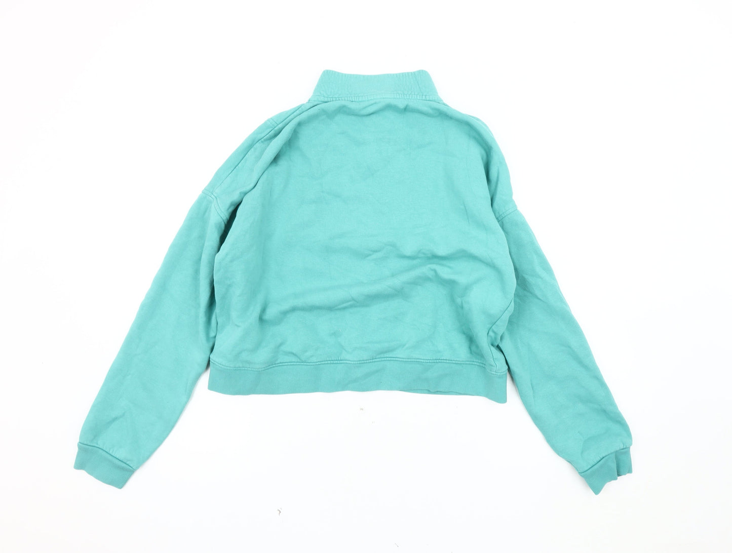 Marks and Spencer Girls Blue 16Y Full Zip Hoodie 1/4 Zip Casual
