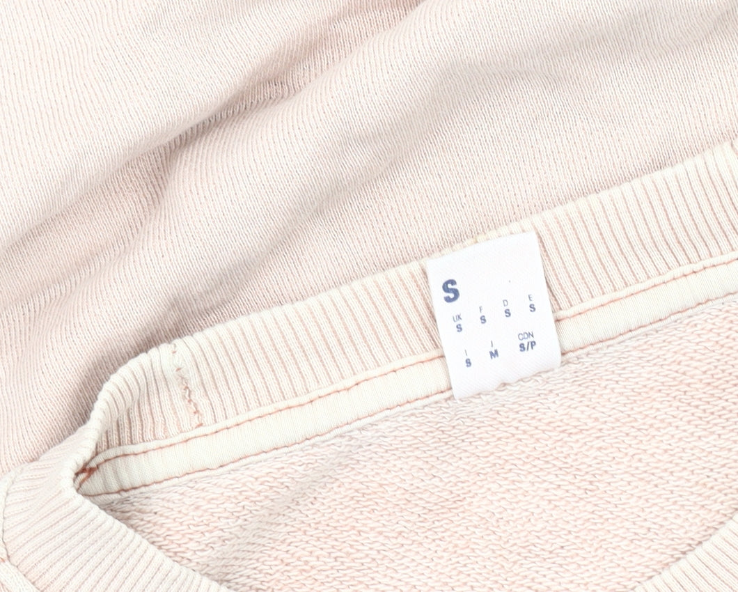 Reebok Beige Unisex Pullover Sweatshirt, Size S, Casual