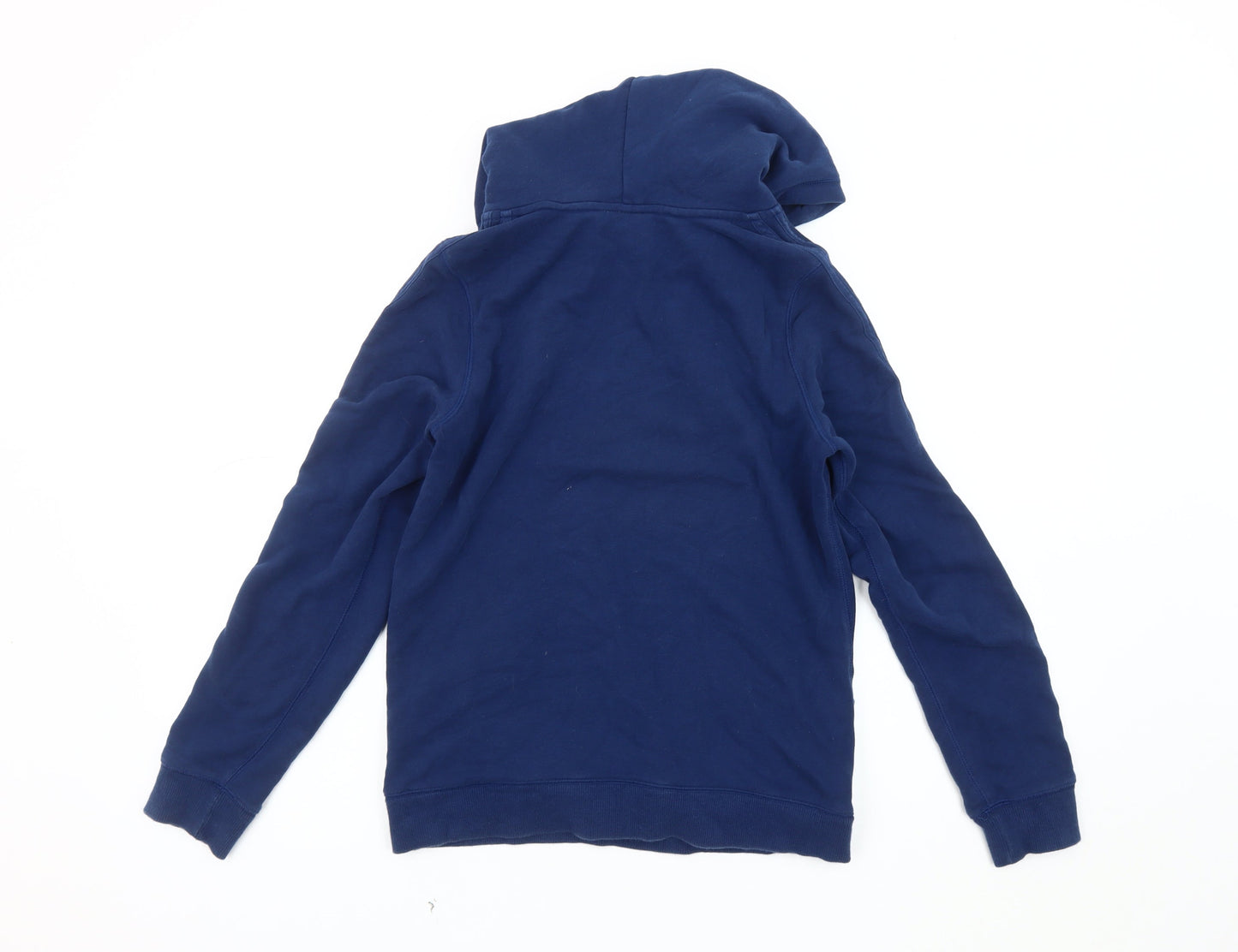 Adidas Women's Blue Pullover Hoodie, Size 12, Logo Style