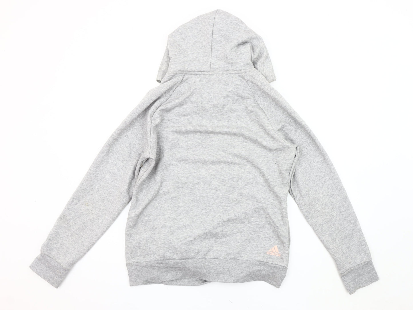 Adidas Women's Grey Pullover Hoodie, Size M