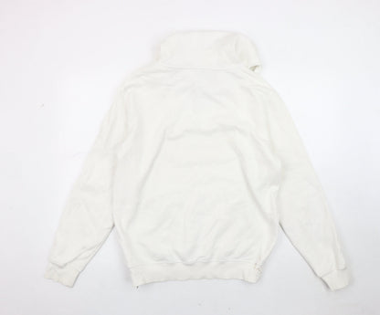 Mens UK Size S Levi's White Pullover Hoodie