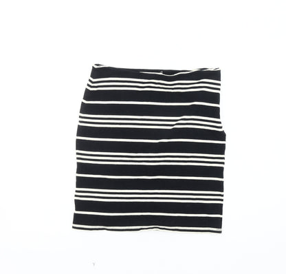 Nice Things Women's Black Striped Pencil Skirt S