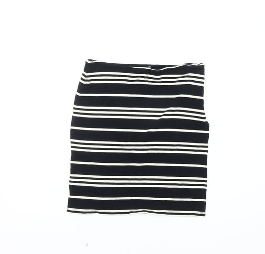 Nice Things Women's Black Striped Pencil Skirt S