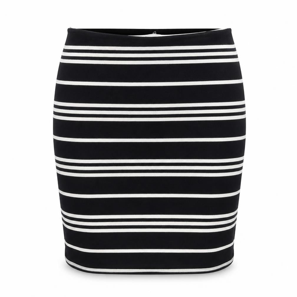 Nice Things Women's Black Striped Pencil Skirt S