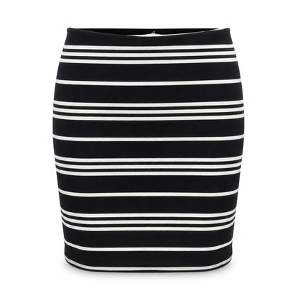 Nice Things Women's Black Striped Pencil Skirt S
