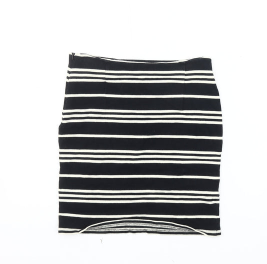 Nice Things Women's Black Striped Pencil Skirt S